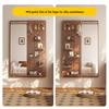 Wall-Mounted Pegboard Full-Length Sliding Mirror for Small Spaces