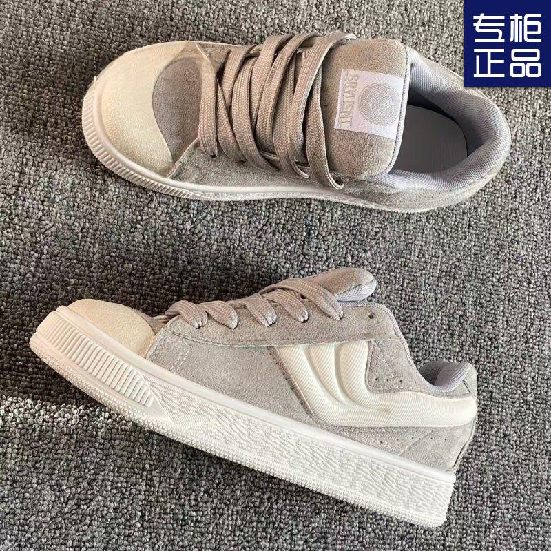 

High value Korean thick baseplate shoes women s spring and summer versatile chic shoes women s shoes 40 серый