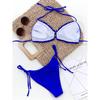 Sexy Ruffle Frill Bikini Solid Swimwear Women Swimsuit Female Bikini Set Bathing Suit Beachwear Swim Lady Bathers