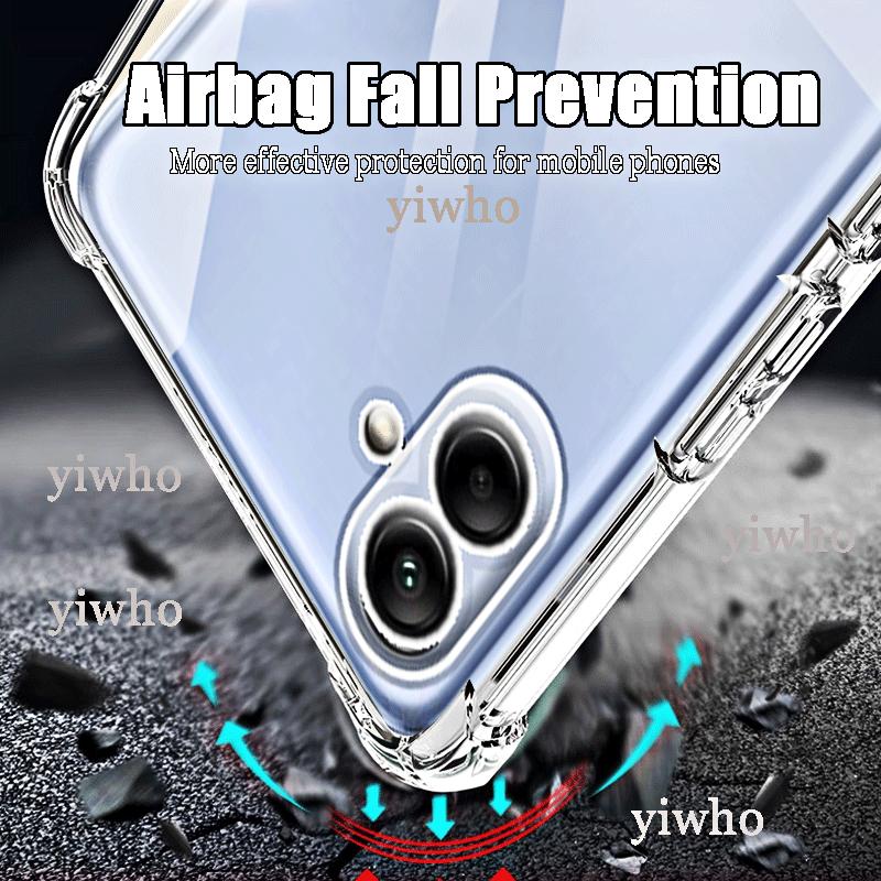 Luxury Clear Soft Silicone Case for Samsung Galaxy A04e Shockproof Transparent A04 E A 04e 6.5" A042F Phone Cases Back Covers