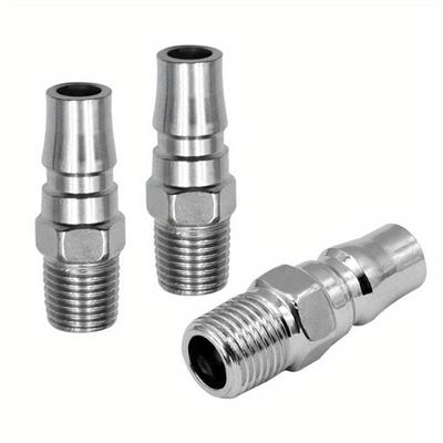 3pcs Pneumatic Fitting NITTO Coupling Connector Coupler 1/4inch BSP Male Thread Air Hose Pipe Connector Coupler For Air Compressor
