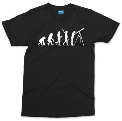 Astronomy Evolution T-shirt Funny Astronomer Space Planets Scientist Gift Top