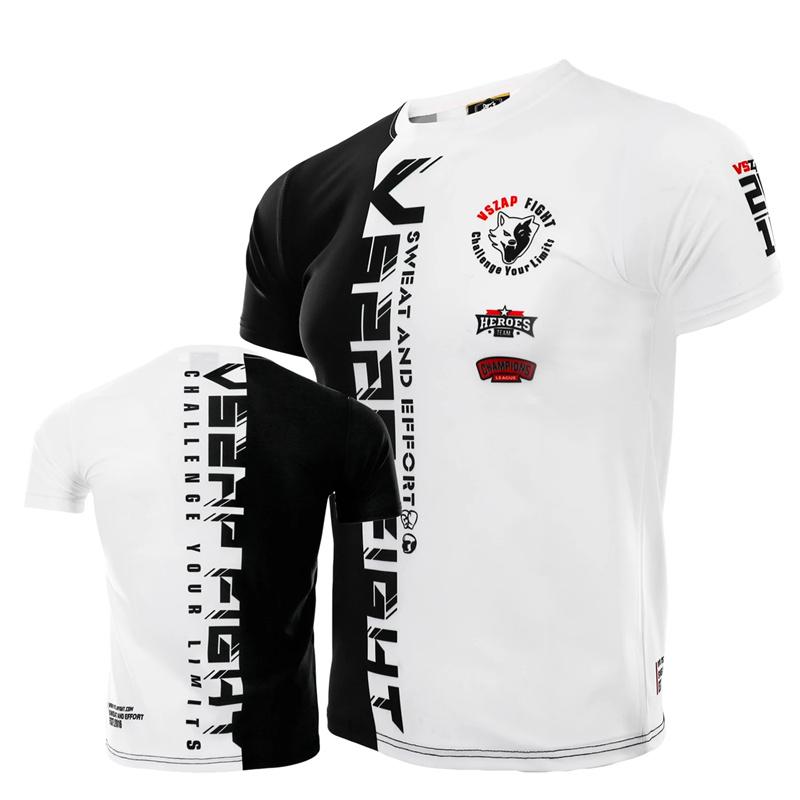 

Muay Thai Sports Men s T Shirts Casual O-neck Loose Short Sleeve Tops Outdoor Running Fitness Sportswear Fashion Gym T-shirt Man 5XL