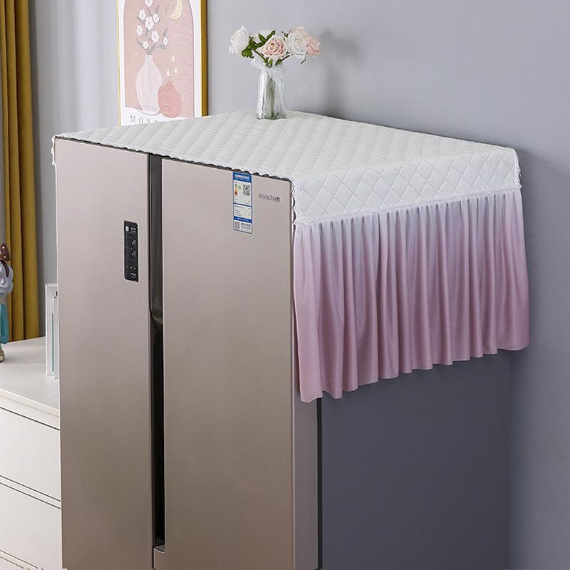 1pcs Single and Double Door Refrigerator Top Dust Cover Anti Pollution and Sun Protection Cover Universal Microwave Washing Machine Cover Towel