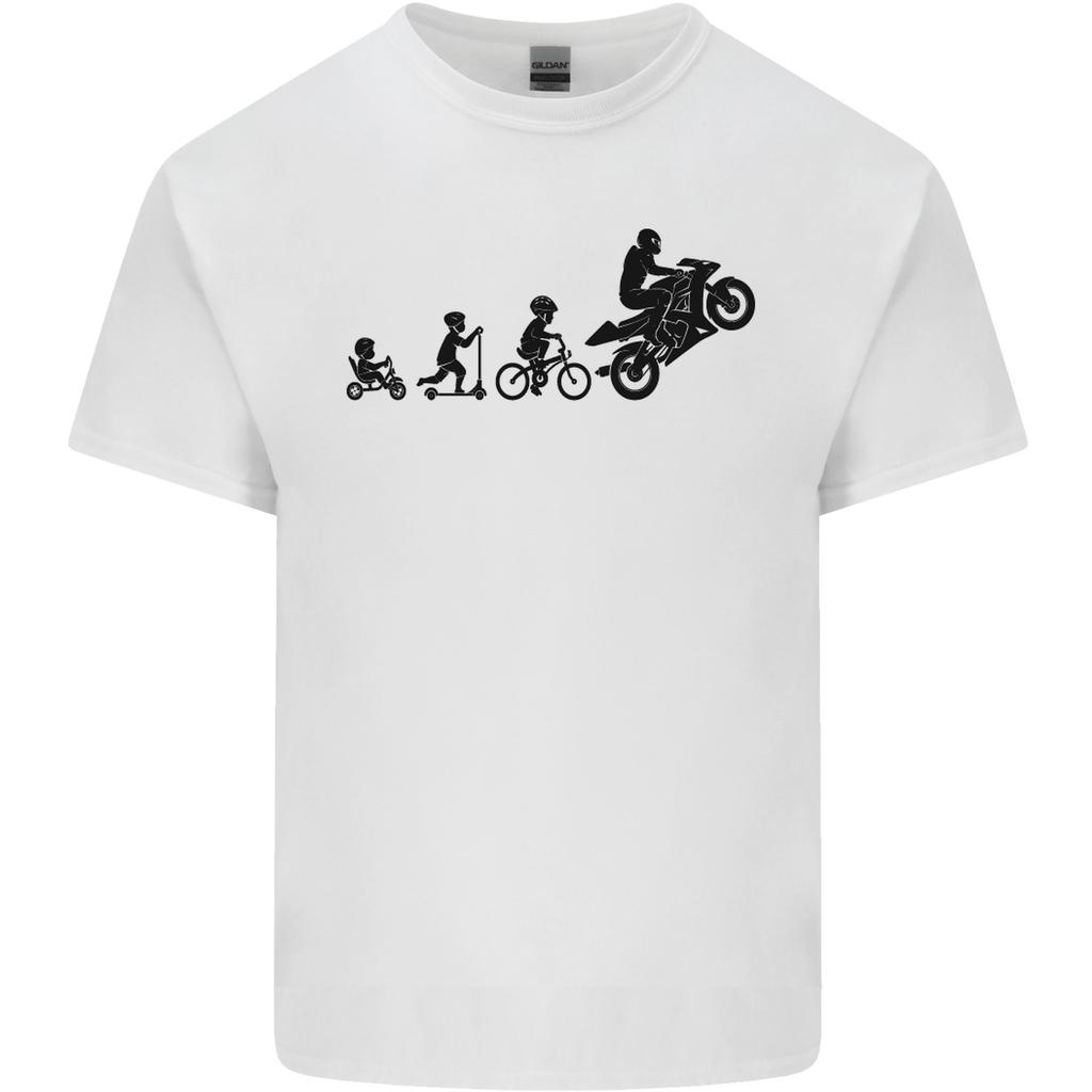 Motorbike Evolution Funny Biker Motorcycle Unisexs Light Cotton TShirt