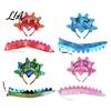 Dinosaur Outfit for Family Triceratops Headband and Tail Set Adults Kids, DIY Three Halloween Party Costume Horn Dragon Accessories Dress Up Role