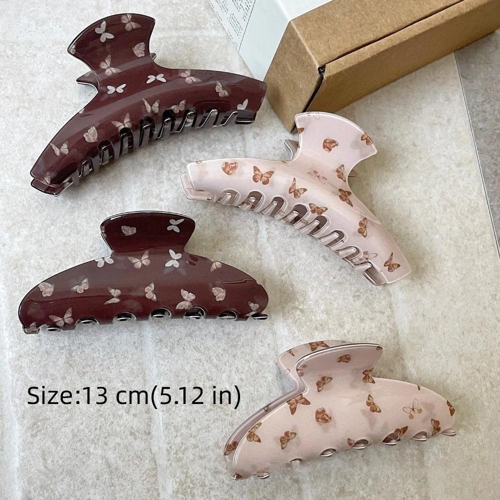 Pink Hair Claw Clip Butterfly Print Large Claw Clip New Hair Clip  Headdress