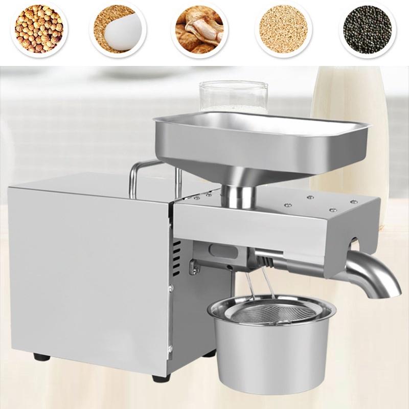 Domácí extraktor lněného oleje Lis na olej Stroj pro lisování za studena Zařízení pro podnikání se semeny Hydraulický lis Semena Olej 110V/220V 1500W
