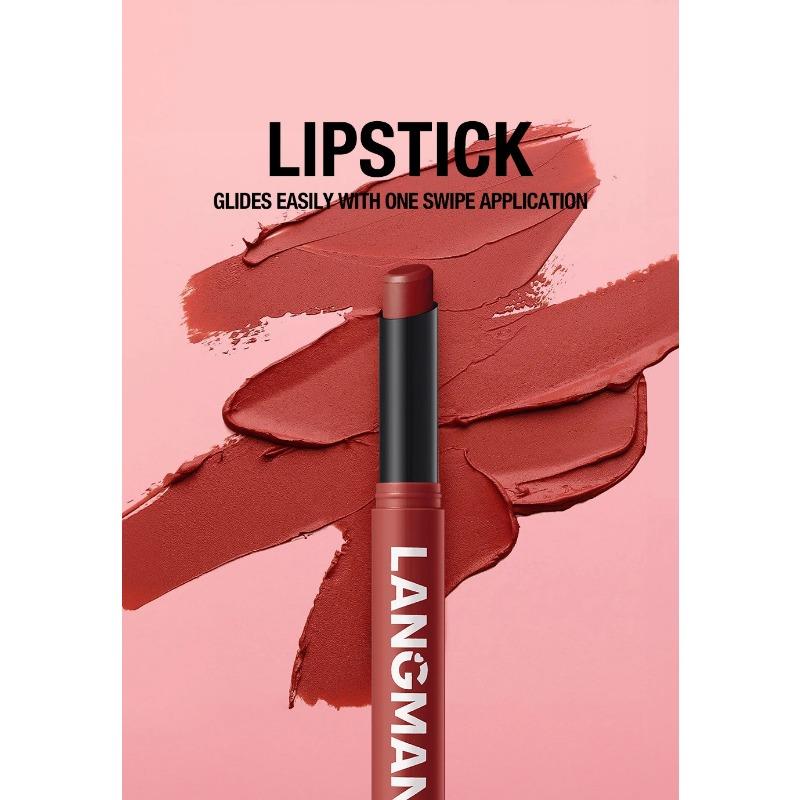 12 Color Matte Lipstick Pencil Waterproof Long Lasting Non-Stick Cup Lip Stain Tint Cosmetic Nude Lipstick Pen Makeup Maquillage