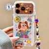 Creative Call Puppy Colored Beaded Chain for Apple 17promax Mobile Phone Case 16iphone15