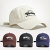 Korean Retro Letter Embroidery Baseball Cap Male  Outdoors Sport Golf Hats Big Head Gorras Oversize Cotton Trucker Hat For Women