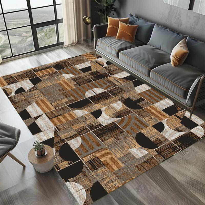 Abstract Pattern Rugs Simple Color Floor Mat Home Decor Soft Non-slip Kids Room Bedroom Carpet Gift Easy To Clean Sofa Carpets
