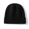 Cashmere hats men's and women's thickened twisted hats autumn and winter parents' hats thermal bald hats stacking hats