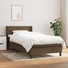 3129916 vidaXL Divan Bed with Mattress Dark Brown 90x190 Cm
