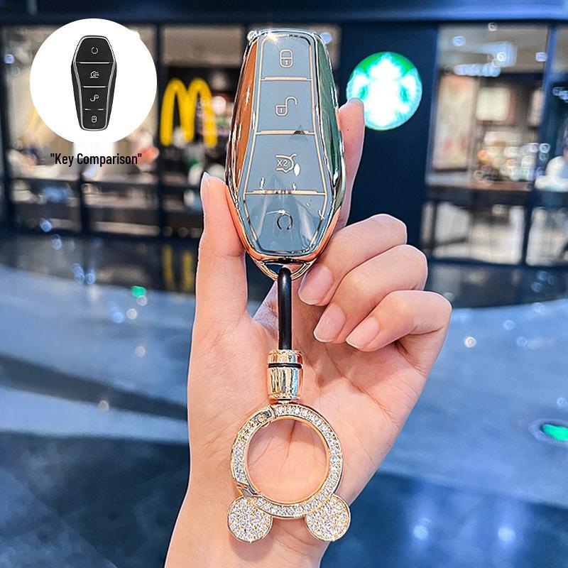 BYD Dolphin and Seal Key Case for Women