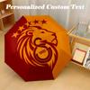 8‑Rib Automatic Umbrella, Galatasaray Design Foldable Umbrella for Sun Rain Protection Travel