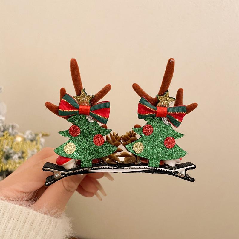 Children's Christmas Reindeer Headband - Cute Holiday Hair Accessory for Photos