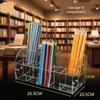 Acrylic Transparent Pen Holder Desktop Organizer and Display Rack