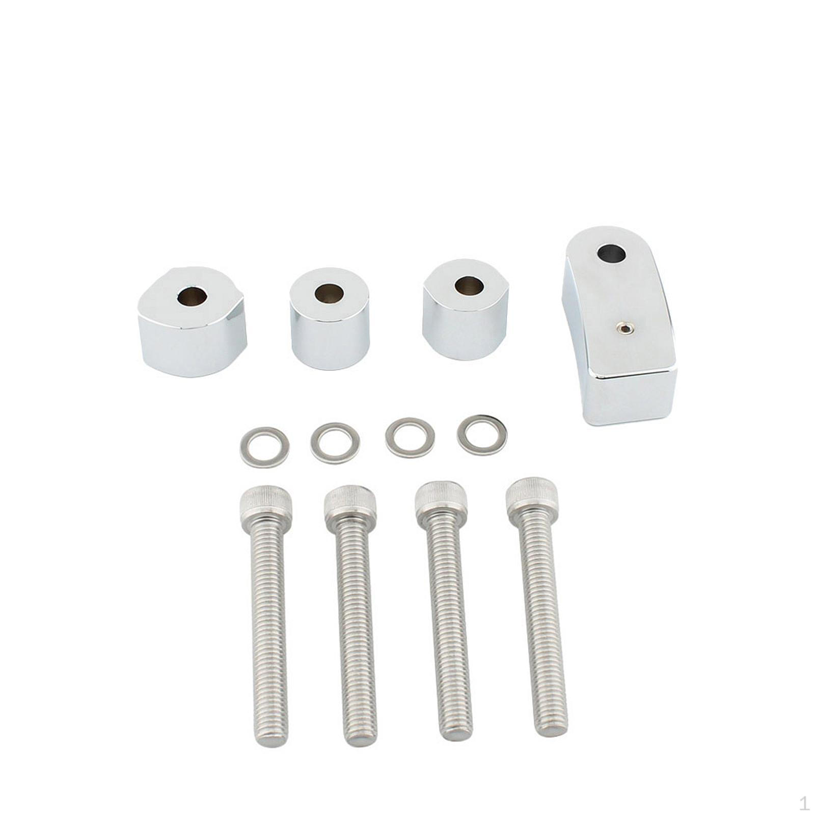 

1620-2431 Удлинитель пола мотоцикла, сменные аксессуары из алюминиевого сплава, износостойкие Silvery