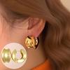 Minimalist Geometric Wide Surface High-End Ear Hoops and Cuffs