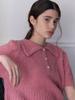 FABRICSEOUL Wool Button Collar Puff Knit_Pink