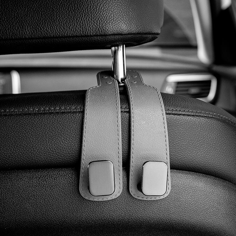 Universal Suede Car Hook Car Seat Hanger Hooks Seat Back Hook Bags Clothes Sundries Hanger Auto Car Accessories