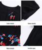Women's Elegant Waist-Cinching Summer Chiffon Dress - Short-Sleeve, Two-Piece Look with Printed Design