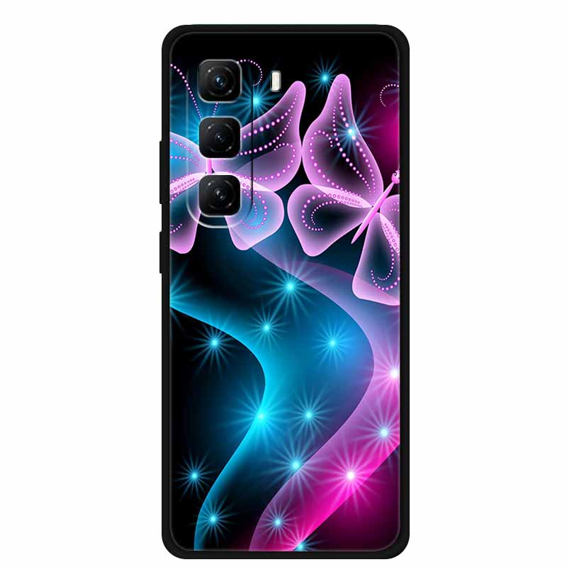 For Infinix Hot 60 Pro+ Case Cool Cartoon Soft Silicone TPU Black Cover For Infinix Hot 60 Pro Plus ShockProof Phone Case X6886