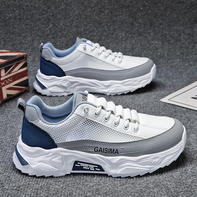 

New Fashion Men s Summer Comfortable Shoes Students Male Boys Trending Soft Sole Breathable Casual Running Sneakers 44 белый