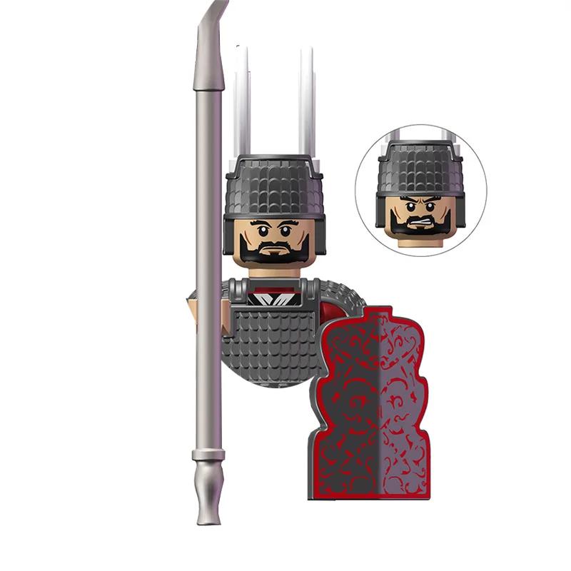 Kids Toys Chinese Ancient Historical Figures Military Soldiers Imperial Guard Military Commanders Model Building Blocks Gifts