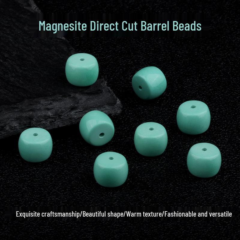 Old Style Magnesite Barrel and Spacer Beads: DIY Jewelry and Cultural Accessories with Star, Moon, Vajra, and Bodhi Themes