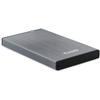 TooQ External HDD/SDD Enclosure 2.5" Up To 9.5mm SATA USB 3.0 - Gray Color-TQE-2527G