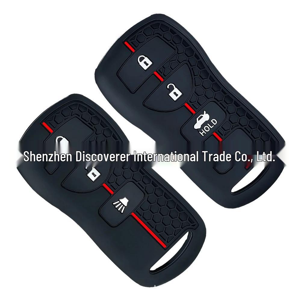 Soft Silicone Key Shell for Infiniti FX35, QX56, and Nissan Tiida, Qashqai, T30, Sylphy - Cross-border Hot Sale