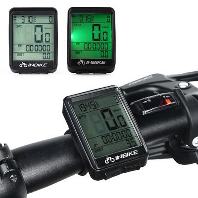 Speedometer, Multifunctional Wireless LCD Display Odometer, Records Distance and Time for Cycling Enthusiasts