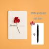 3D Dried Flower Handwritten Greeting Card for Teacher's Day, Love Letters, or Birthday – Perfect for Couples