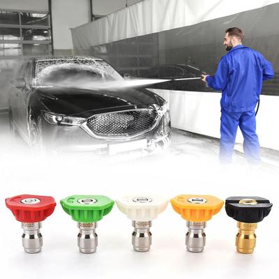 5 Stück Düsenspitzen 1/4 Zoll Quick Connect Hochdruckreiniger-Sprühdüsen-Set