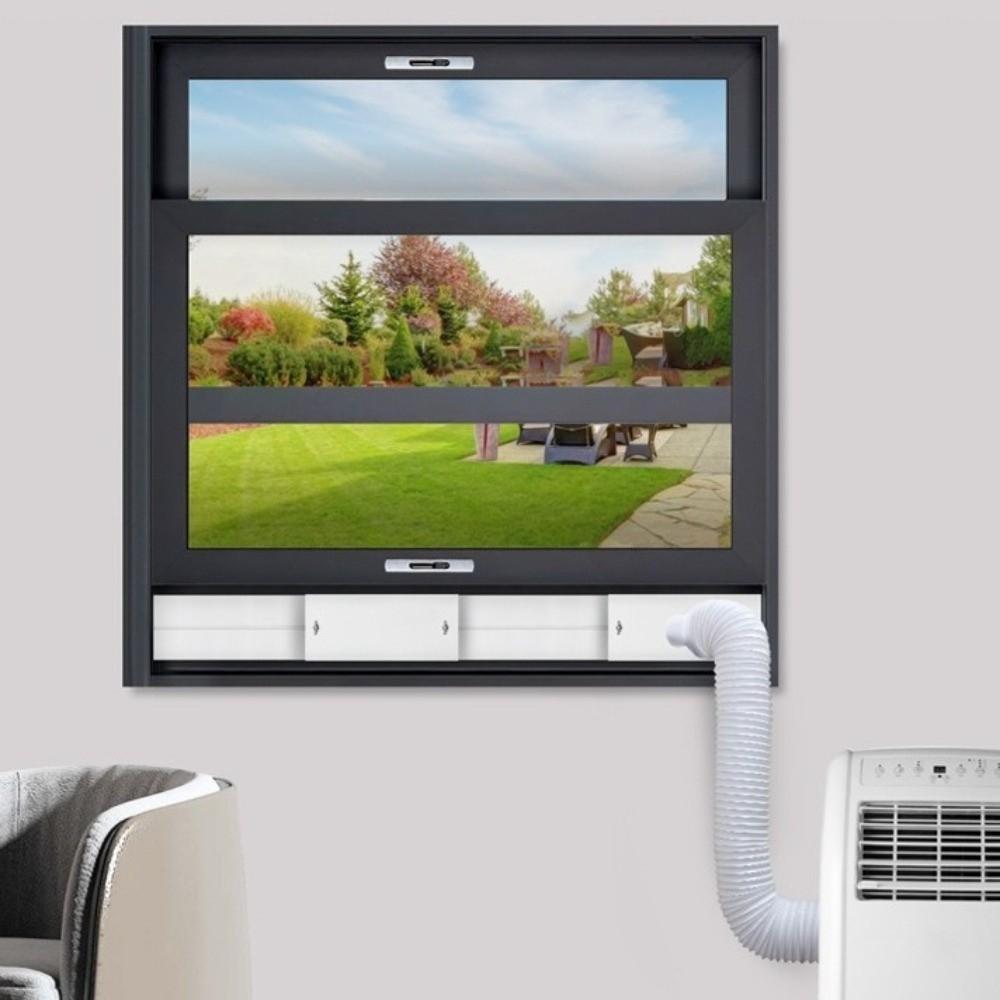 Retractable AC Exhaust Hose Window Baffle Adjustable Window Sealing Plate Window Installation