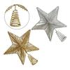 25/30cm Glitter Christmas Tree To-pper Iron Star Christmas Decor For Home Xmas Tree Ornaments Navidad New Year 2026 Natal Noel