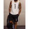 Outdoor Sports Polyester Set Men's Tank Top and Shorts Multi-Pocket Design Athletic Casual Outfit