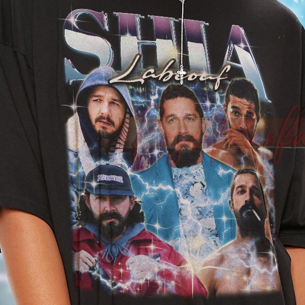 

SHIA LABEOUF Vintage Tshirt Shia Labeouf Bootleg Tees Shia Labeouf Fans Gift Unisex T-Shirt XXXXL