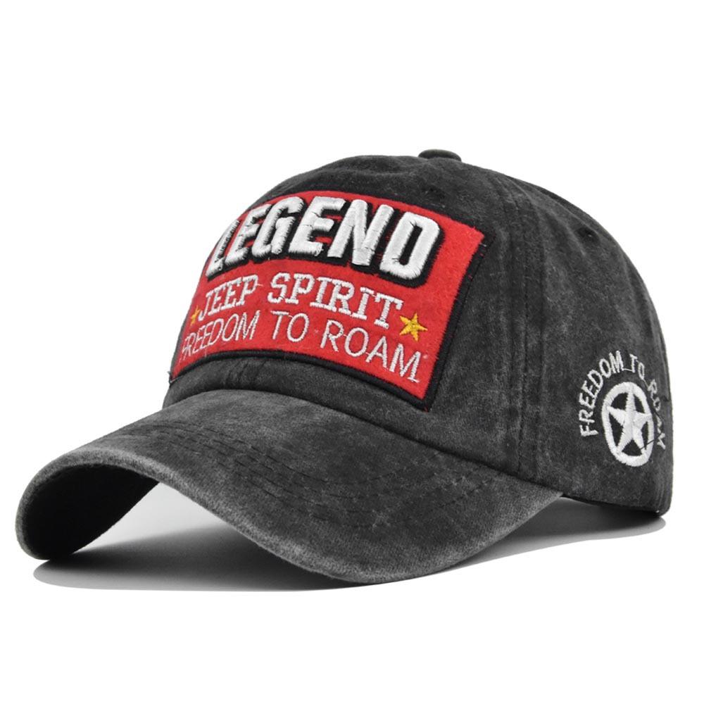 

Кепка с языком утки 3d Легенда Вышитая бейсболка Солнцезащитная шляпа Материал Хлопок чёрный