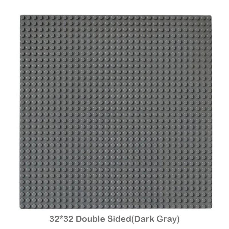 Double Sided 32X32 Dots Baseplate For Construction Brick 16X16 City Timeless Block Plates Diy Plastic Small Block Assembly Part Plaything