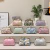 Chinese Style Embroidered Shoulder Bag Elegant Handbag Retro Small Square Bag Wedding Party Luxury Designer Women Evening Clutch
