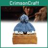 Resident Evil Bryan Knit Beanie With Embroidered Lamb Animal Pattern For Winter Warmth