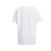 Under Armour UA Round Neck Solid Loose Training Sports Short Sleeve Regular T-Shirt Women T-Shirts White 1386852-100