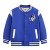 Boys' Seasonal Baseball Jacket 2026: Velvet Lined, Thick, Casual Top for Kids