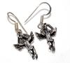 Vintage Guardian Angel 925 Silver Plated Earrings 1.8" New Arrival L0c78