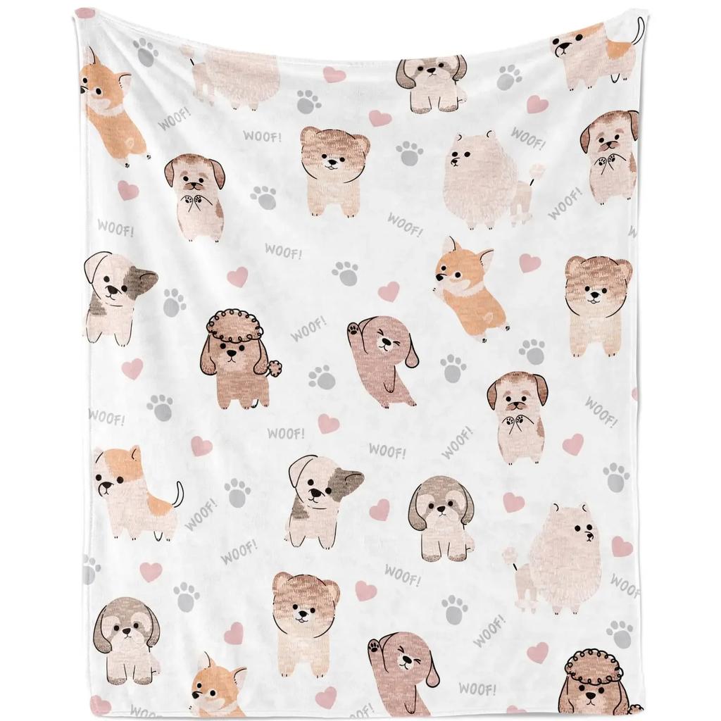 Australian Shepherd Sherpa Fleece Blanket Throw for Home Office Travel Couch Sofa Warm Cozy Lightweight Fleece Bed Blanket Gift