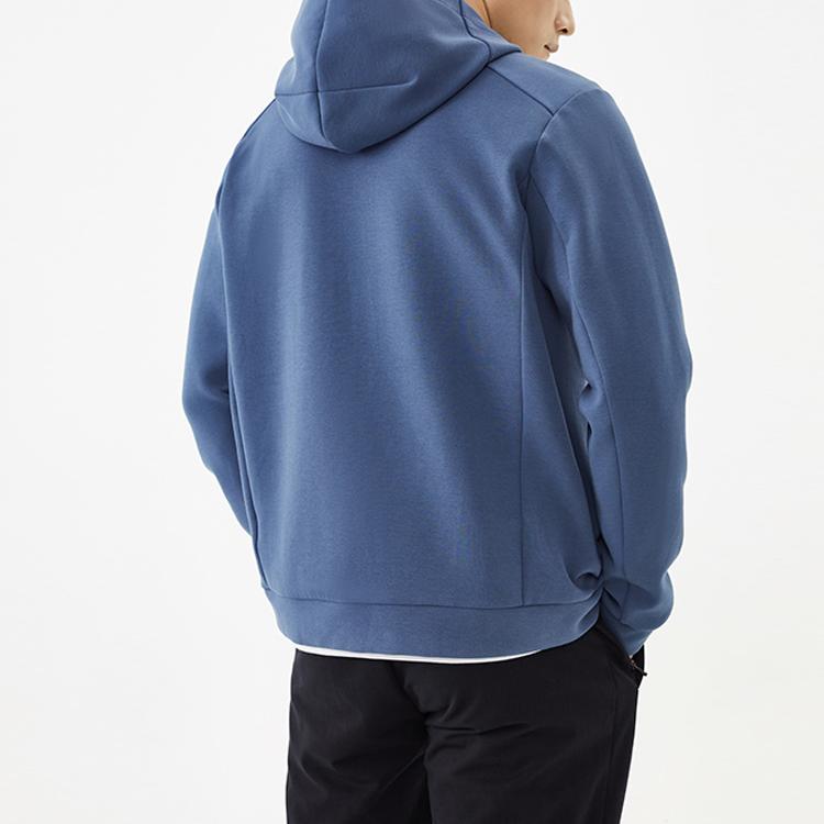 Anta Casual Sports Knitted Hooded Jacket Men Jacket Blue 152137732-4