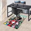 1 Stück Power Rangers Roter Ranger Stuhlmatte - Anime Cartoon Design, Rutschfeste Teppichmatte für Büro, Heimdekoration, Wohnzimmer, Schlafzimmer, Spielzimmer - Perfektes Geschenk